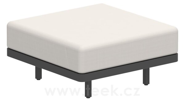 Royal Botania Podnožka Alura Lounge, Royal Botania, 80x80x39,5 cm, rám hliník sand, bez sedáku
