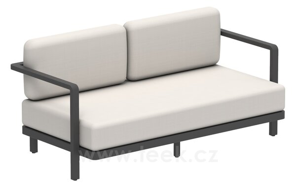 Royal Botania Pohovka 2-místná Alura Lounge, Royal Botania, 170x85x79 cm, rám hliník anthracite, bez sedáků