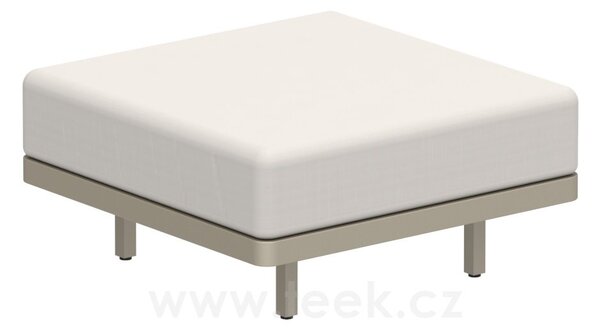 Royal Botania Podnožka Alura Lounge, Royal Botania, 80x80x39,5 cm, rám hliník sand, bez sedáku