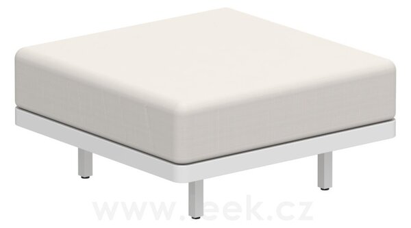 Royal Botania Podnožka Alura Lounge, Royal Botania, 80x80x39,5 cm, rám hliník sand, bez sedáku