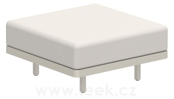 Royal Botania Podnožka Alura Lounge, Royal Botania, 80x80x39,5 cm, rám hliník sand, bez sedáku