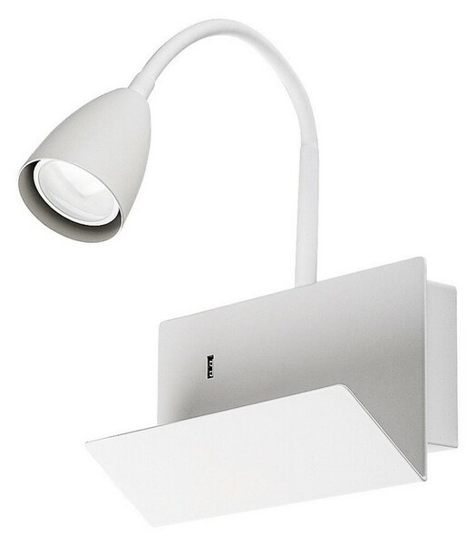 Rabalux 71090 nástěnná lampa s odkládacím prostorem Tacito, bílá