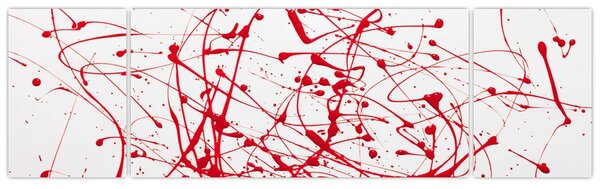 Obraz technikou Drippingu (170x50 cm)