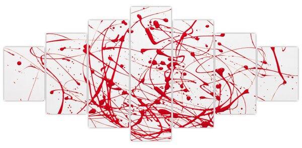 Obraz technikou Drippingu (210x100 cm)