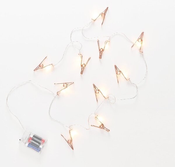 CLIP COUTURE LED Světelný řetěz s USB s klipsy 10 světel