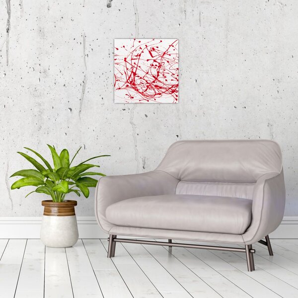 Obraz technikou Drippingu (30x30 cm)