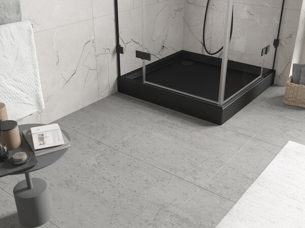 Mexen Flow+, čtvercová sprchová vanička 70 x 70 cm, černá matná, 46S7070H