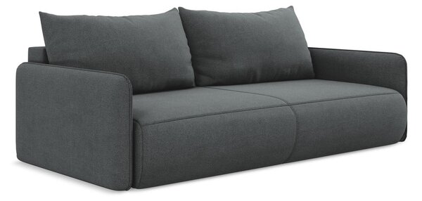 Šedá rozkládací/s úložným prostorem pohovka 216 cm Nanea – Makamii