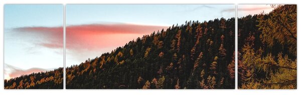 Obraz červánků nad kopcem (170x50 cm)