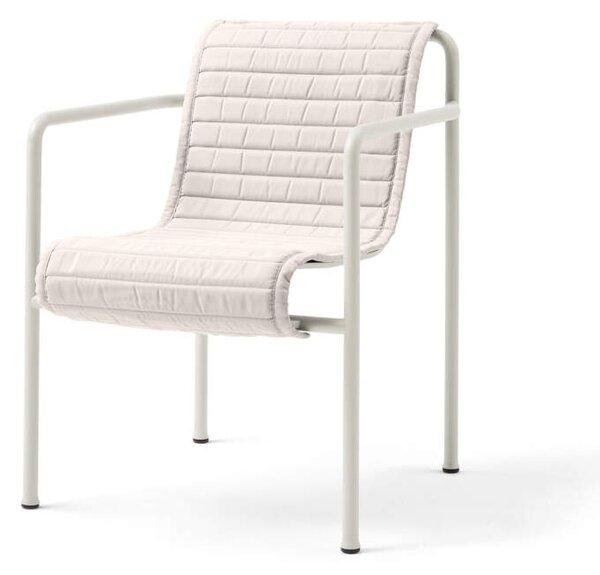 HAY Textilní podsedák Palissade Dining Armchair quilted cushion, cream white