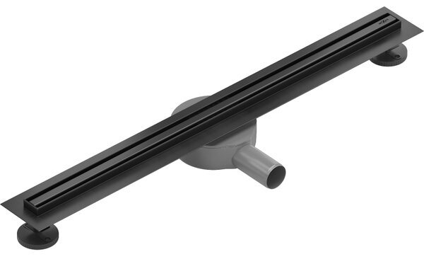 Mexen Flat 360° Slim sprchový žlab 50 cm, černá matná, 1741050