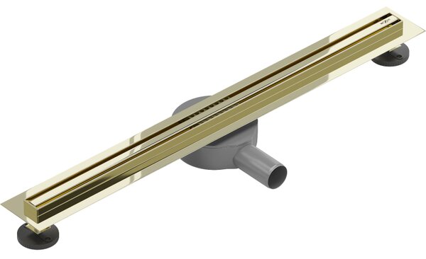 Mexen Flat 360° Slim sprchový žlab 50 cm, zlatá lesklá, 1541050