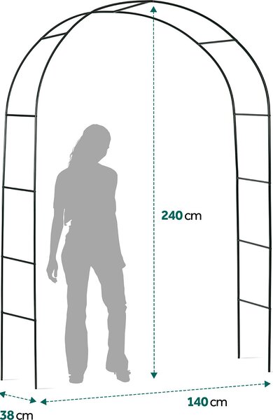 Zahradní pergola oblouk 240 cm Plonos PL-990