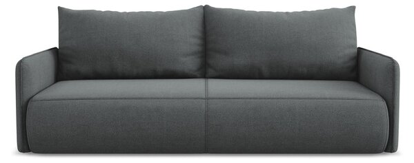 Šedá rozkládací/s úložným prostorem pohovka 216 cm Nanea – Makamii