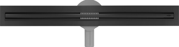 Mexen Flat 360° Slim sprchový žlab 50 cm, černá matná, 1741050