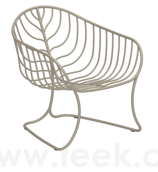 Royal Botania Nízké křeslo Folia, Royal Botania, 65x70x72 cm, nerez barva anthracite