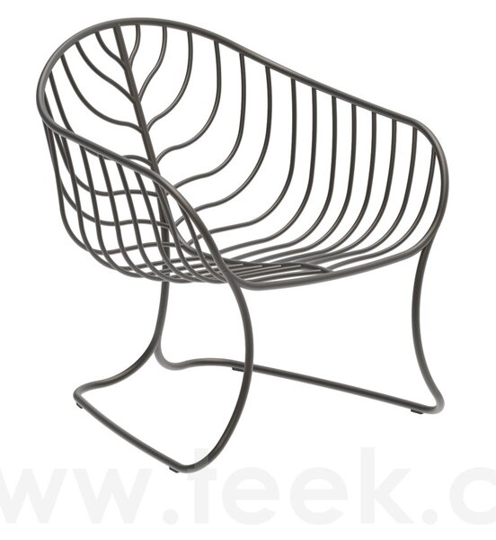 Royal Botania Nízké křeslo Folia, Royal Botania, 65x70x72 cm, nerez barva anthracite