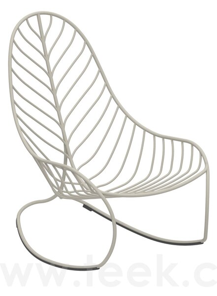 Royal Botania Houpací křeslo Folia, Royal Botania, 62,5x93x104 cm, nerez barva anthracite