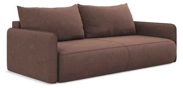Růžová rozkládací/s úložným prostorem pohovka 216 cm Nanea – Makamii