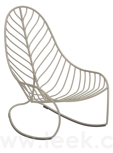 Royal Botania Houpací křeslo Folia, Royal Botania, 62,5x93x104 cm, nerez barva anthracite