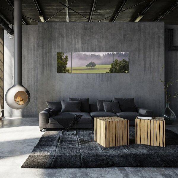 Obraz louky se stromem (170x50 cm)