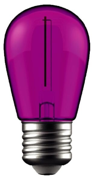 Retro barevná LED žárovka E27 1W 50lm fialová, filament