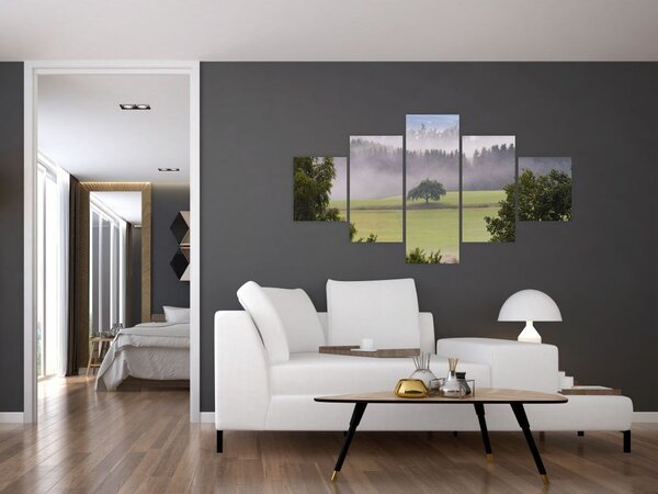 Obraz louky se stromem (125x70 cm)