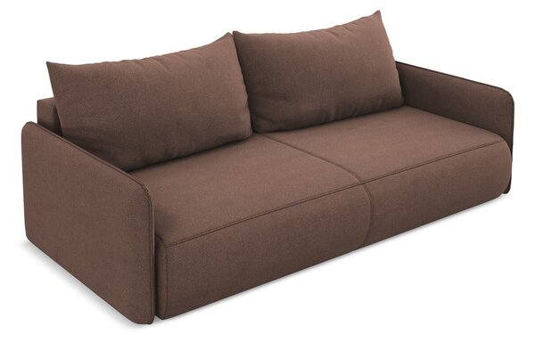 Růžová rozkládací/s úložným prostorem pohovka 216 cm Nanea – Makamii