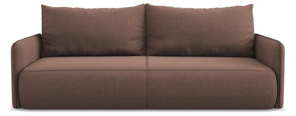 Růžová rozkládací/s úložným prostorem pohovka 216 cm Nanea – Makamii