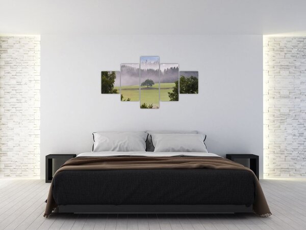 Obraz louky se stromem (125x70 cm)