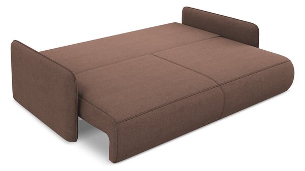 Růžová rozkládací/s úložným prostorem pohovka 216 cm Nanea – Makamii