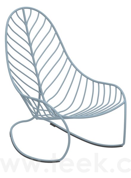 Royal Botania Houpací křeslo Folia, Royal Botania, 62,5x93x104 cm, nerez barva anthracite