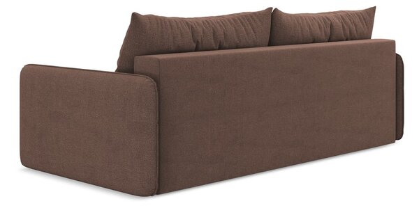 Růžová rozkládací/s úložným prostorem pohovka 216 cm Nanea – Makamii