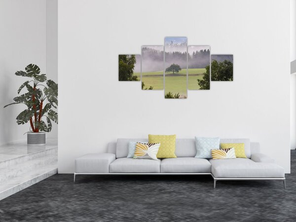 Obraz louky se stromem (125x70 cm)