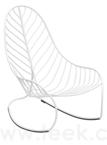 Royal Botania Houpací křeslo Folia, Royal Botania, 62,5x93x104 cm, nerez barva anthracite