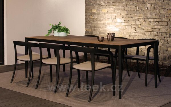 Royal Botania Jídelní křeslo Jive, Royal Botania, hliník anthracite, bez sedáku
