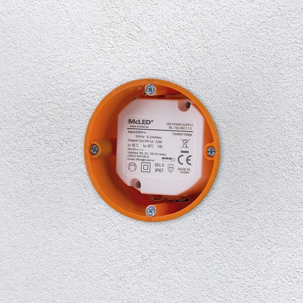 ML-732.082.11.0 Napájecí zdroj 12W, DC12V/1A, IP67, do elektroinstalační krabice