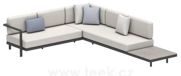 Royal Botania Sedací sestava Alura Lounge SET 10 B, Royal Botania, 325x250 cm, rám hliník anthracite, bez sedáků a stolové desky
