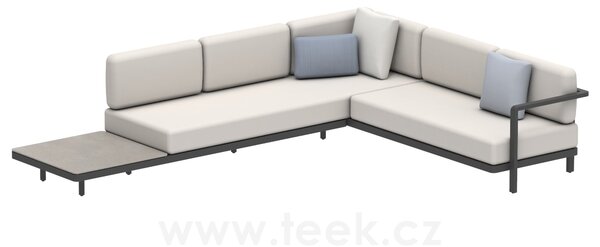 Royal Botania Sedací sestava Alura Lounge SET 10 B, Royal Botania, 325x250 cm, rám hliník anthracite, bez sedáků a stolové desky