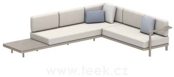 Royal Botania Sedací sestava Alura Lounge SET 10 B, Royal Botania, 325x250 cm, rám hliník anthracite, bez sedáků a stolové desky