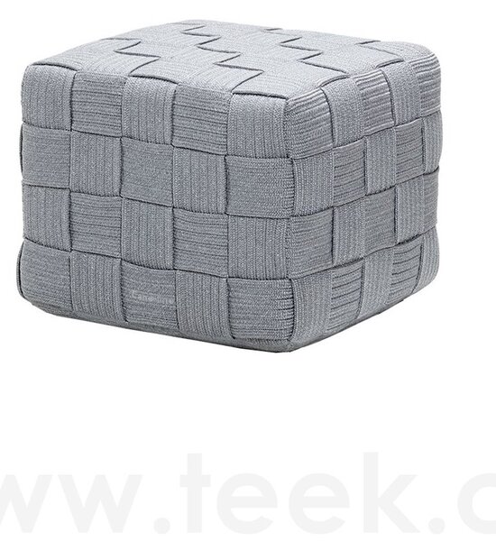Cane-line Podnožka Cube, Cane-line, 48x48x39 cm, pásový výplet barva dark grey