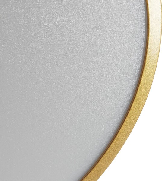 ORION LED stropní světlo Vika, kulaté, zlatá mat, Ø 30cm, Mosaz / zlato, Obývací pokoj / jídelna, Hliník, Moderní