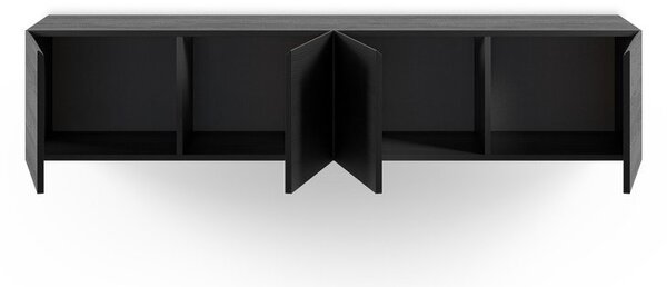 Černý TV stolek 180x38x35 cm Daroca – Marckeric