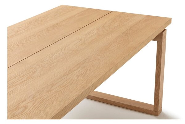 Jídelní stůl s deskou v dubovém dekoru 100x220 cm Rina – Marckeric