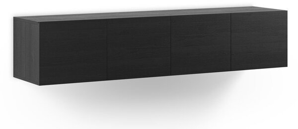 Černý TV stolek 180x38x35 cm Daroca – Marckeric