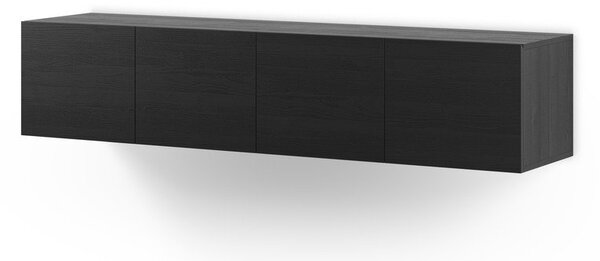 Černý TV stolek 180x38x35 cm Daroca – Marckeric