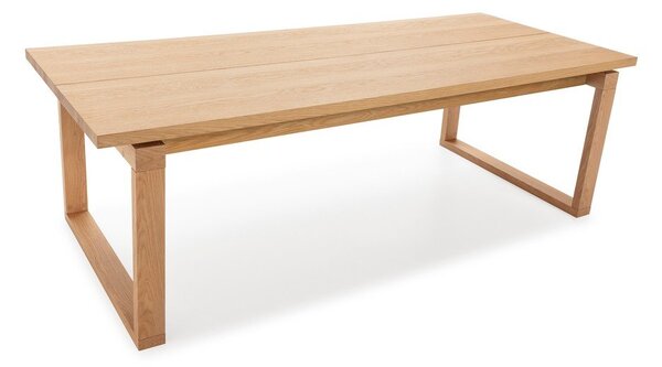 Jídelní stůl s deskou v dubovém dekoru 100x220 cm Rina – Marckeric