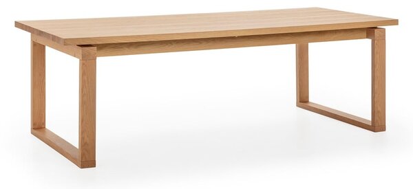 Jídelní stůl s deskou v dubovém dekoru 100x220 cm Rina – Marckeric