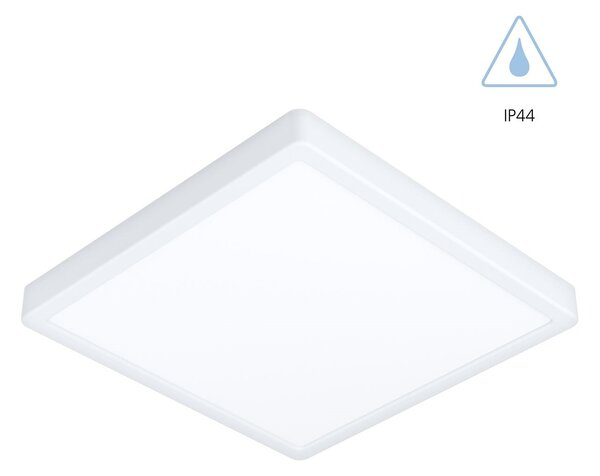 Eglo 99268 FUEVA 5 IP44 - LED stropní svítidlo 28,5 x 28,5cm, 20W, 3000K, IP44, bílá (Přisazené nízké stropní úsporné svítidlo)