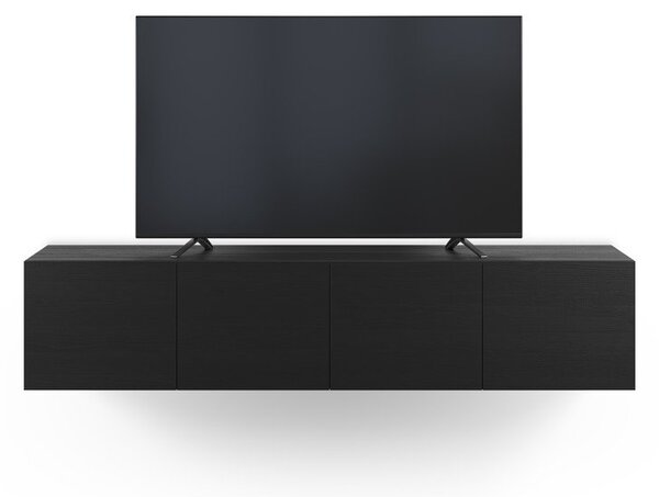 Černý TV stolek 180x38x35 cm Daroca – Marckeric